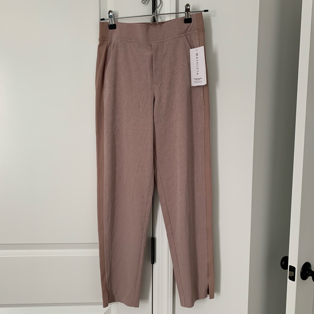 Athleta Brooklyn textured ankle pant size 0.
